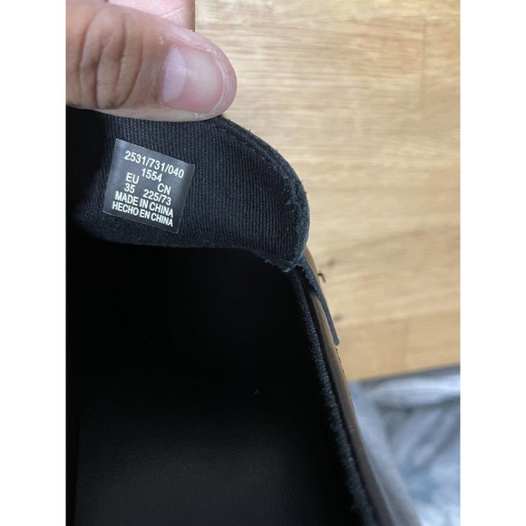 Zara Chunky Platform Loafer shoes Size 3.4 EU 35 Black slip on - Picture 4 of 9